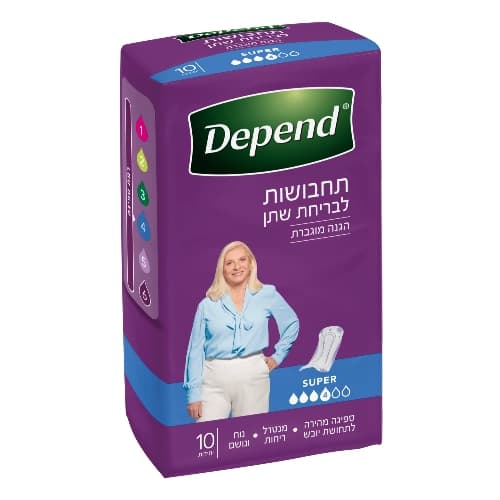Depend Depend תחבושות לבריחת שתן Super